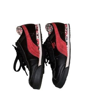 Puma Sport Red and Black Camouflage Athletic Sneaker